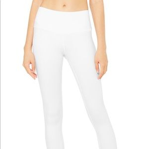 White Alo Yoga Airbrush Leggings